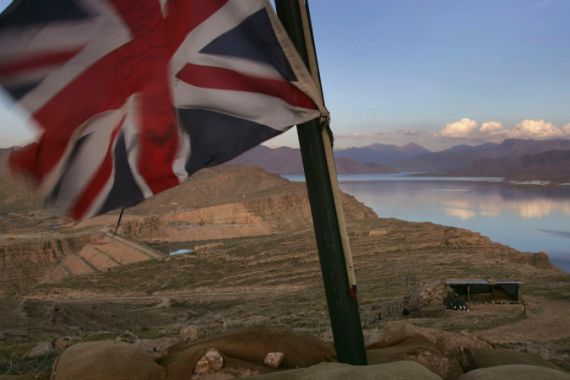 british flag in Afghanistan