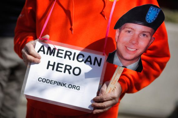 Supporters Of Army Pfc Bradley Manning Rally At State Department