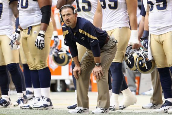 Head coach Steve Spagnuolo of the St. Louis Rams
