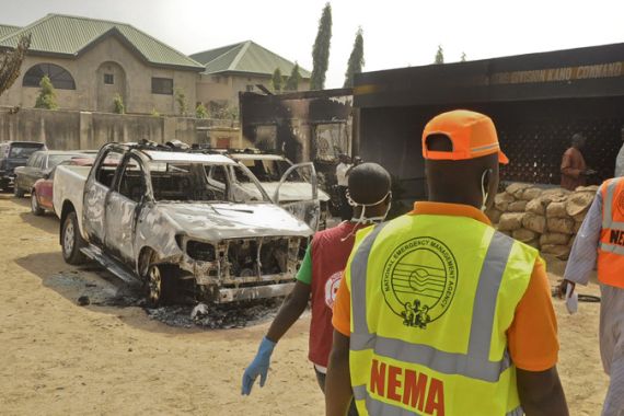 Nigeria Kano police car bomb