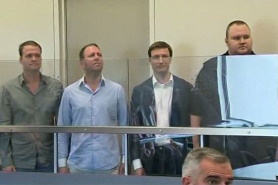 Kim Dotcom and others in court