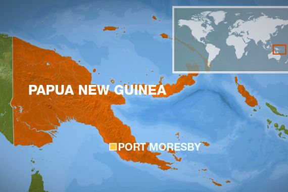 papua New Guinea map