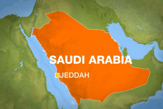 Saudi Arabia map Jeddah