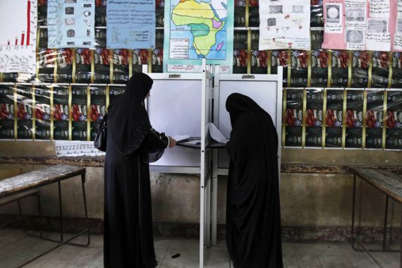 Egypt Cairo Shubra voting elections ballot
