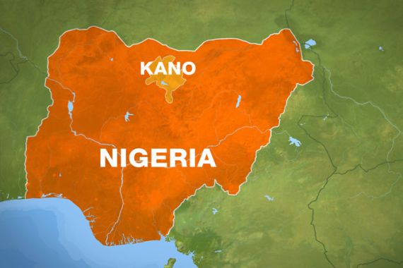 Nigeria Kano map