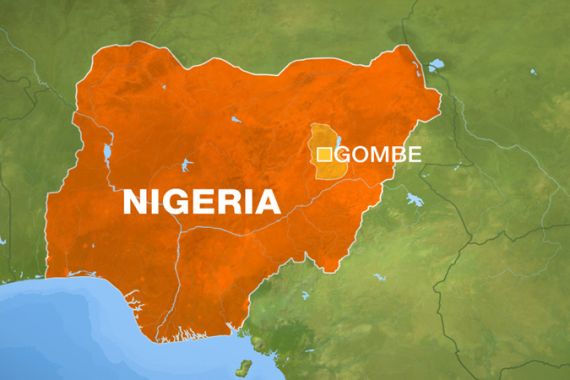 Nigeria Gombe map