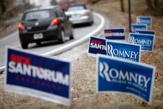 GOP Presidential Hopeful Rick Santorum Campaigns In New Hampshire