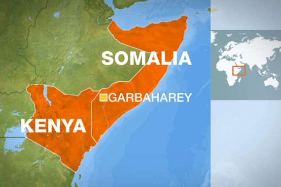 Somalia Garbaharey map