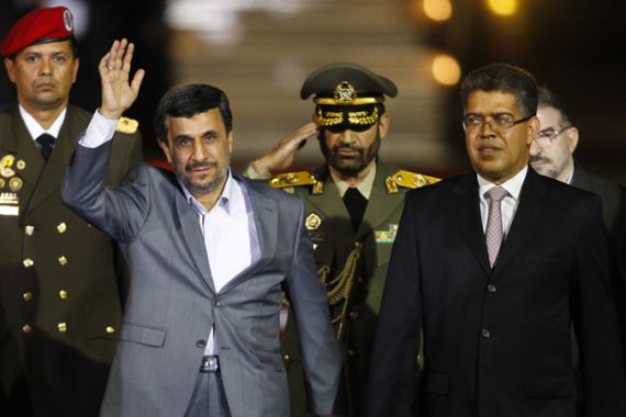 Iran''s Mahmoud Ahmadinejad Venezuela''s Vice-President Elias Jaua