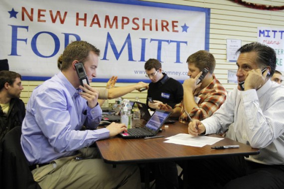 Romney calling voters