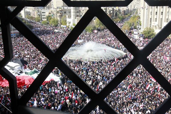 syria protests violence damascus