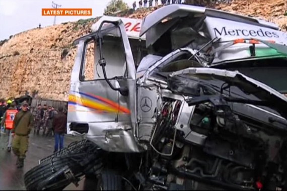 Palestinian bus accident