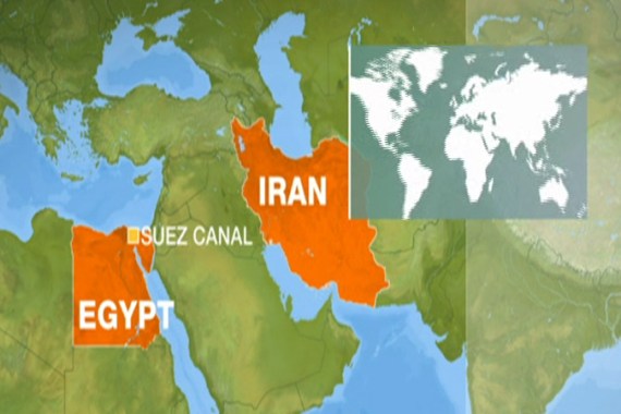Iran suez map