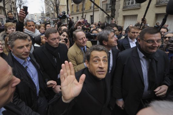 Sarkozy inaugurates presidential campaign