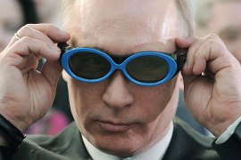 Vladimir Putin, glasses