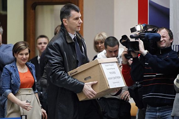 Russian businessman Mikhail Prokhorov