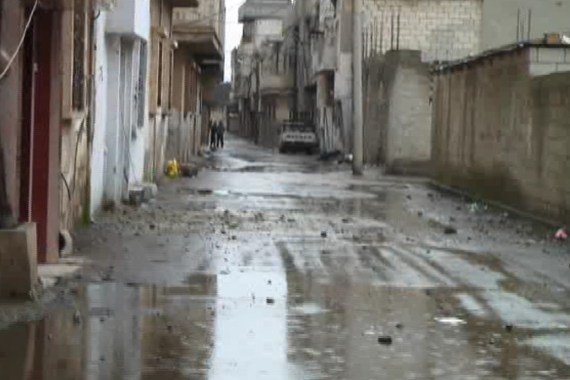 Homs residents call it a ''war zone''