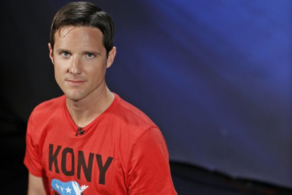 Jason Russell, co-founder of non-profit Invisible Children and director of "Kony 2012" viral video campaign, poses in New York, March 9, 2012. The director of a viral video that calls for the arrest of Joseph Kony, the fugitive rebel leader of Lord''s Resistance Army militia group in Uganda, agreed on Friday with skeptics who have called the film oversimplified, saying it was deliberately made that way. REUTERS/Brendan McDermid (UNITED STATES - Tags: ENTERTAINMENT MEDIA POLITICS PORTRAIT)