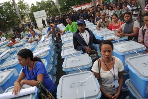 East Timor voting