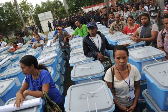 East Timor voting