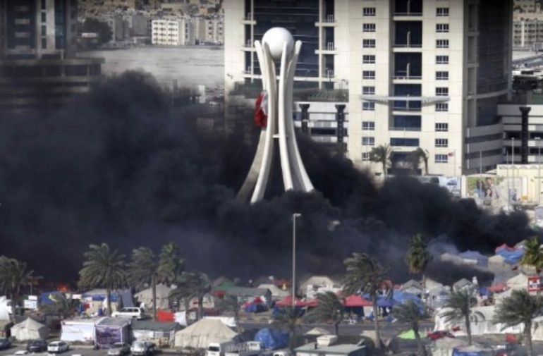 March 16: The army clears Pearl Roundabout