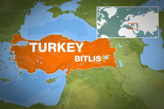 Map Turkey Bitlis