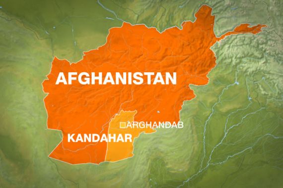 map of Arghandab district in Kandahar province, south of Afghanistan