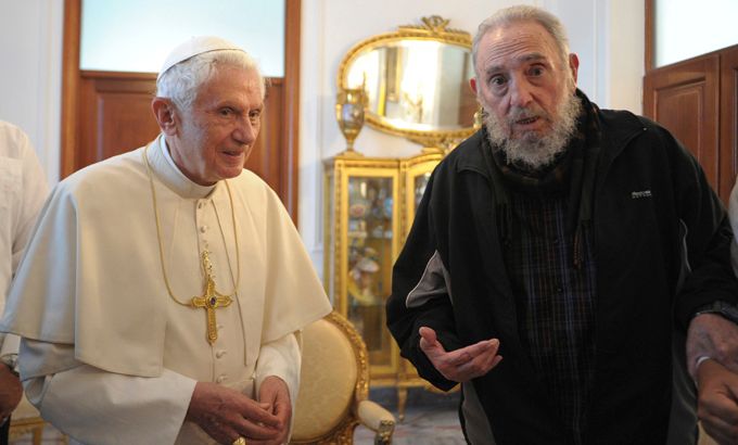 Pope and fidel