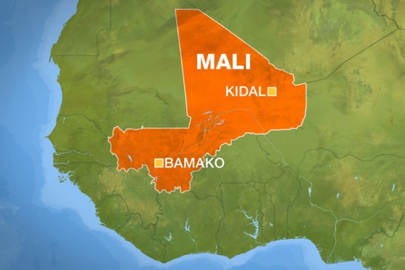 Mali Kidal Bamako map