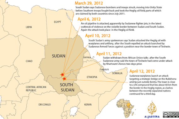 Sudan Standoff Timeline Map