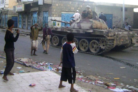 Lawdar Yemen troops