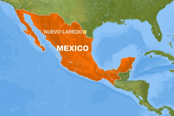 Nuevo Laredo Mexico map
