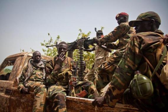 Soldiers of the South-Sudan''s Sudan Peop