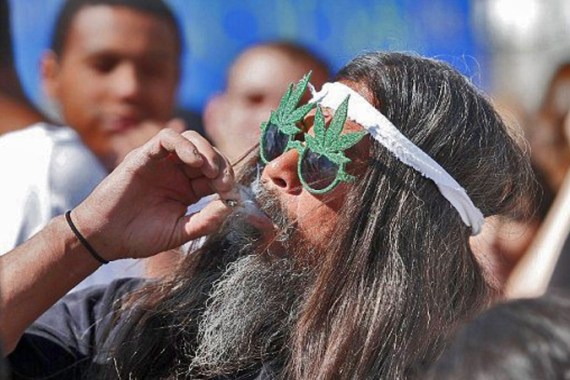 Marijuana protest