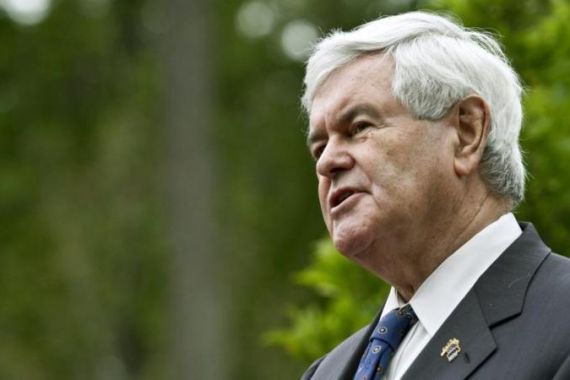 GOP Presidential Candidate Newt Gingrich Campaigns In North Carolina