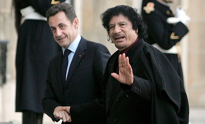 Gaddafi and Sarkozy