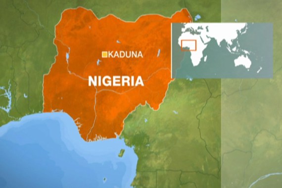 map nigeria kaduna from tv screengrab