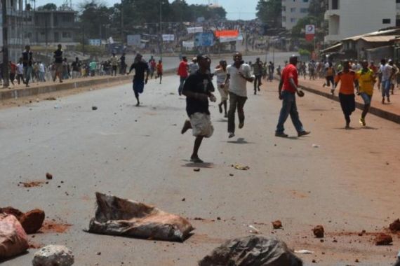 Guinea opposition supporters clash with