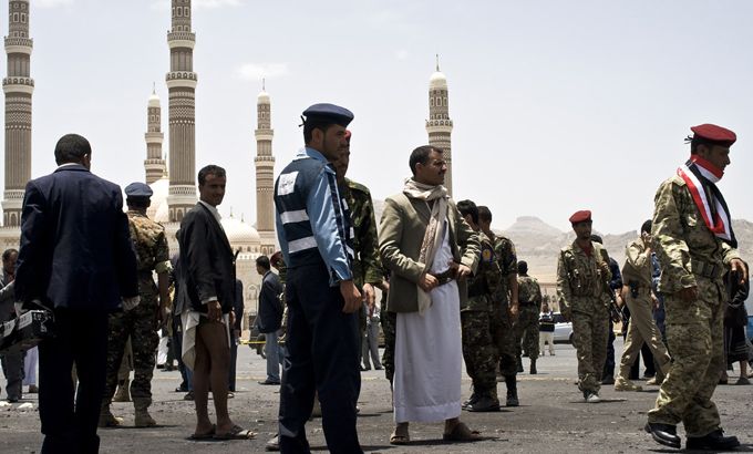 Yemen suicide bomb attack Sabaeen Sq