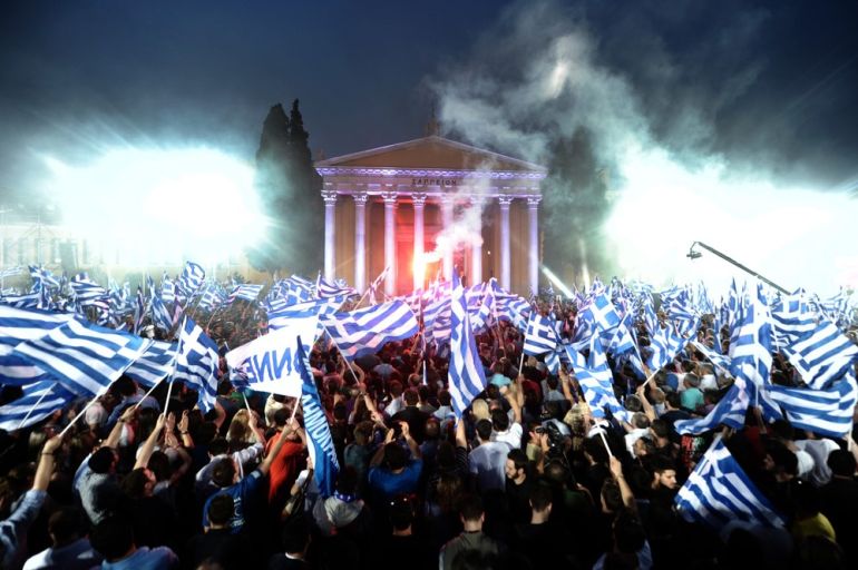 Supporters of Leader of the Greek conser