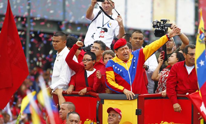 Hugo Chavez rally
