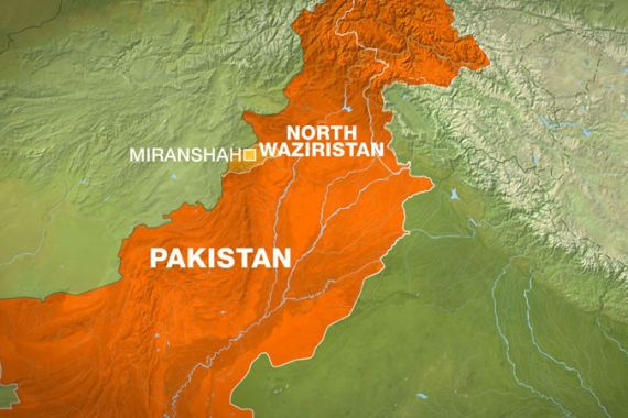 Pakistan map North Waziristan