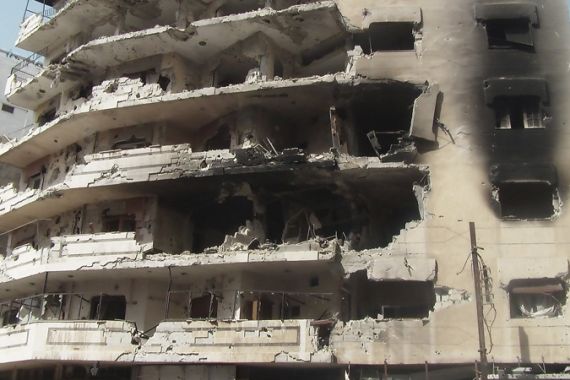 Syria bombed out building