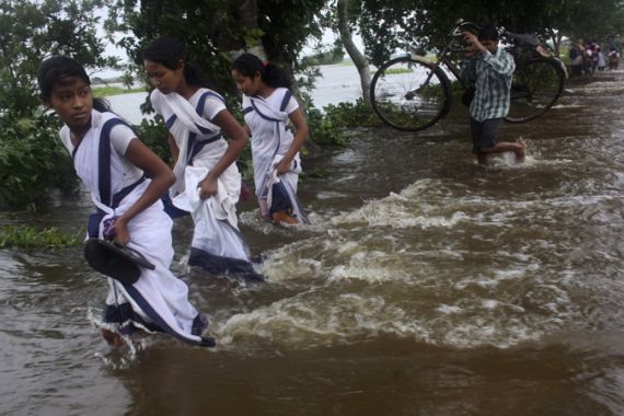 Floods in northeastern Indian state of Assam