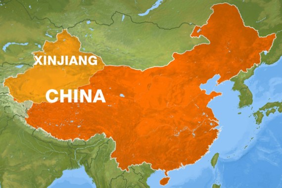 Xinjiang map