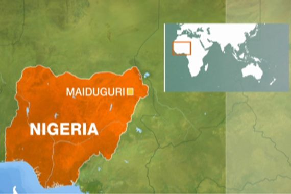 Nigeria map maiduguri