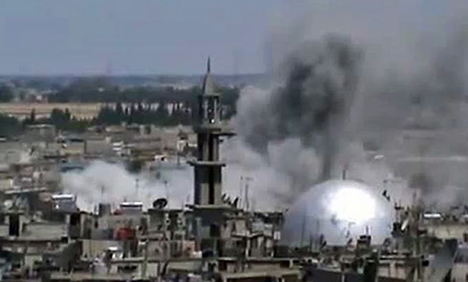 Homs shelling