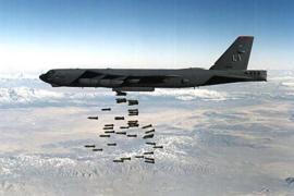 Nuke Free World, U.S. Air Force B-52 bomber drops conventional weapons