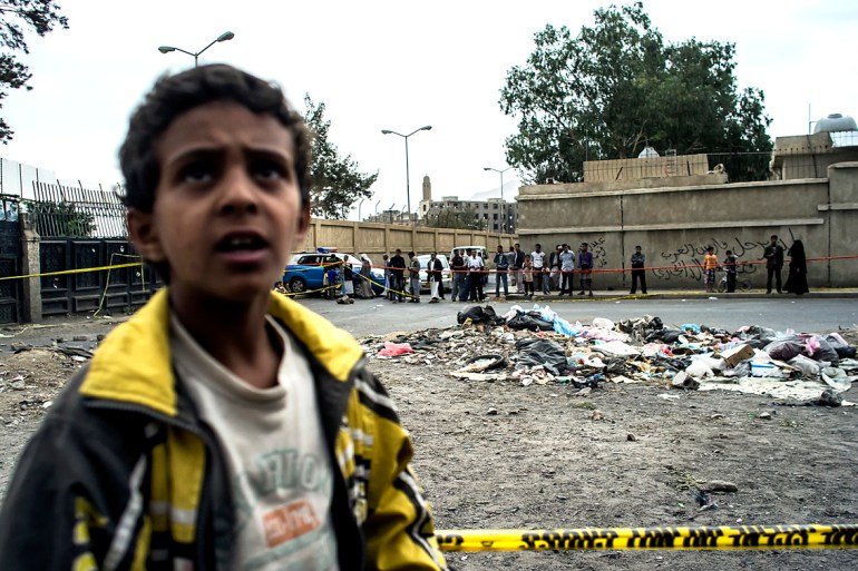 Aftermath of Yemen suicide bombing Luke Somers photo