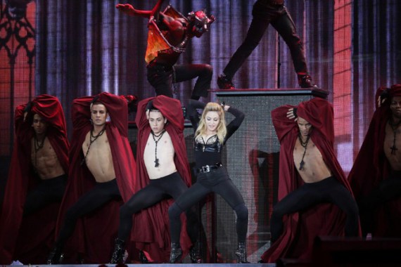 Madonna once again courts controversy in concert